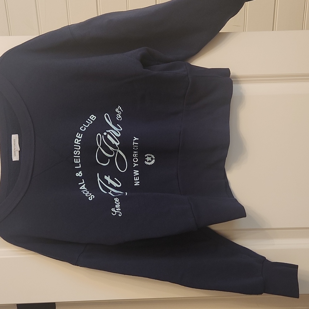 Grayson Threads Navy Blue Top